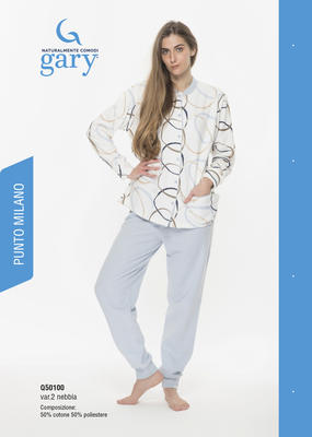 PIGIAMA APERTO DONNA M/L Q50100 Tellini S.r.l. Wholesale Clothing